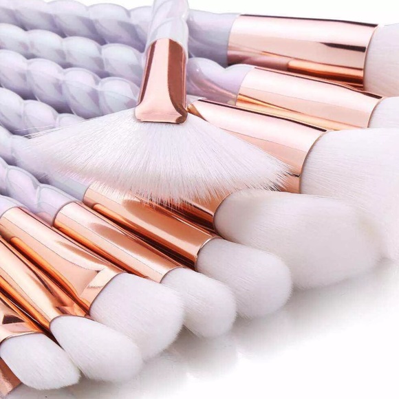 New 10pcs Unicorn Makeup Brush Set - Picture 2 of 3